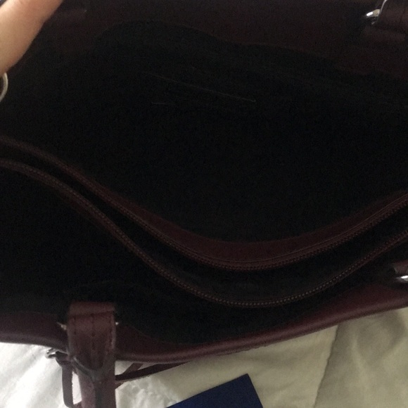 USED ONCE Rebecca Minkoff Sm Monroe Tote Burgundy - Picture 5 of 6